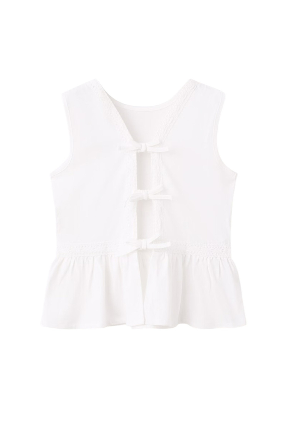 Девочкам Mango Kids Топ PALOMA из хлопка (цвет ), артикул 27007942 | Фото 2
