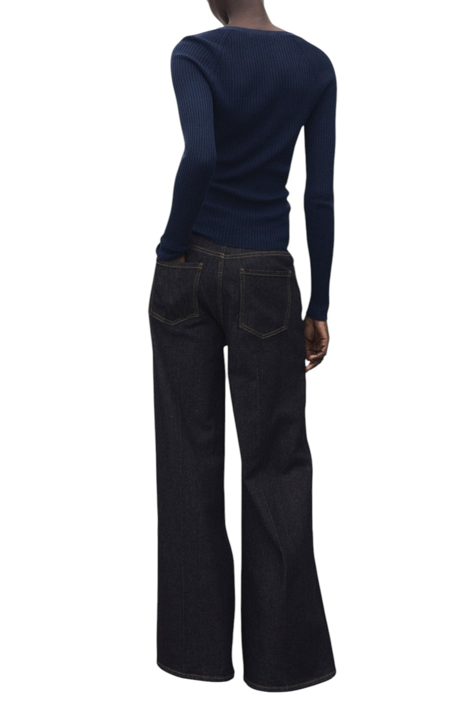 Женский Mango Джемпер SOJU с V-образным вырезом (цвет ), артикул 17005810 | Фото 4