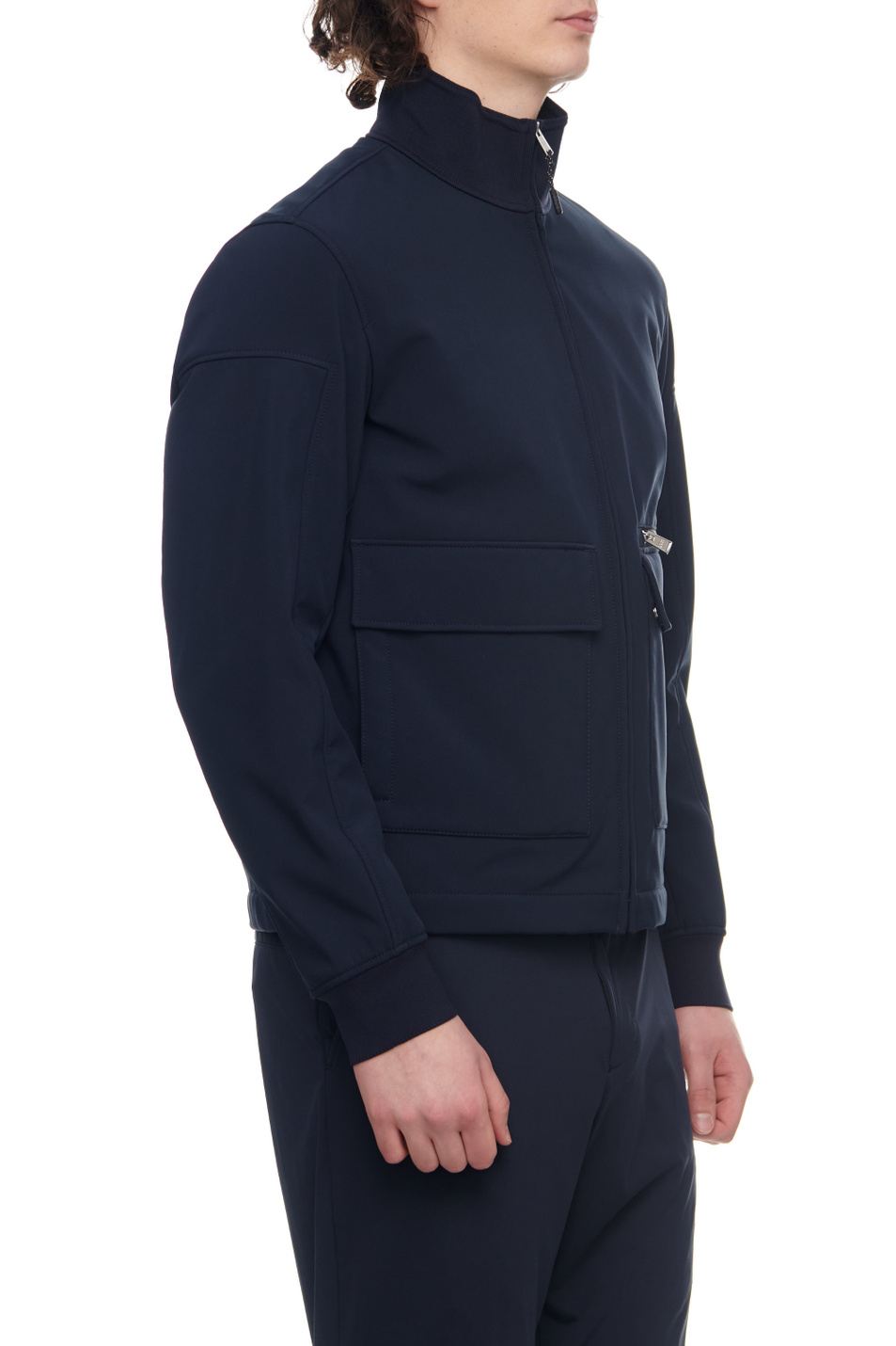 Мужской BOSS Куртка с накладными карманами и трикотажными деталями (цвет ), артикул 50481124 | Фото 4