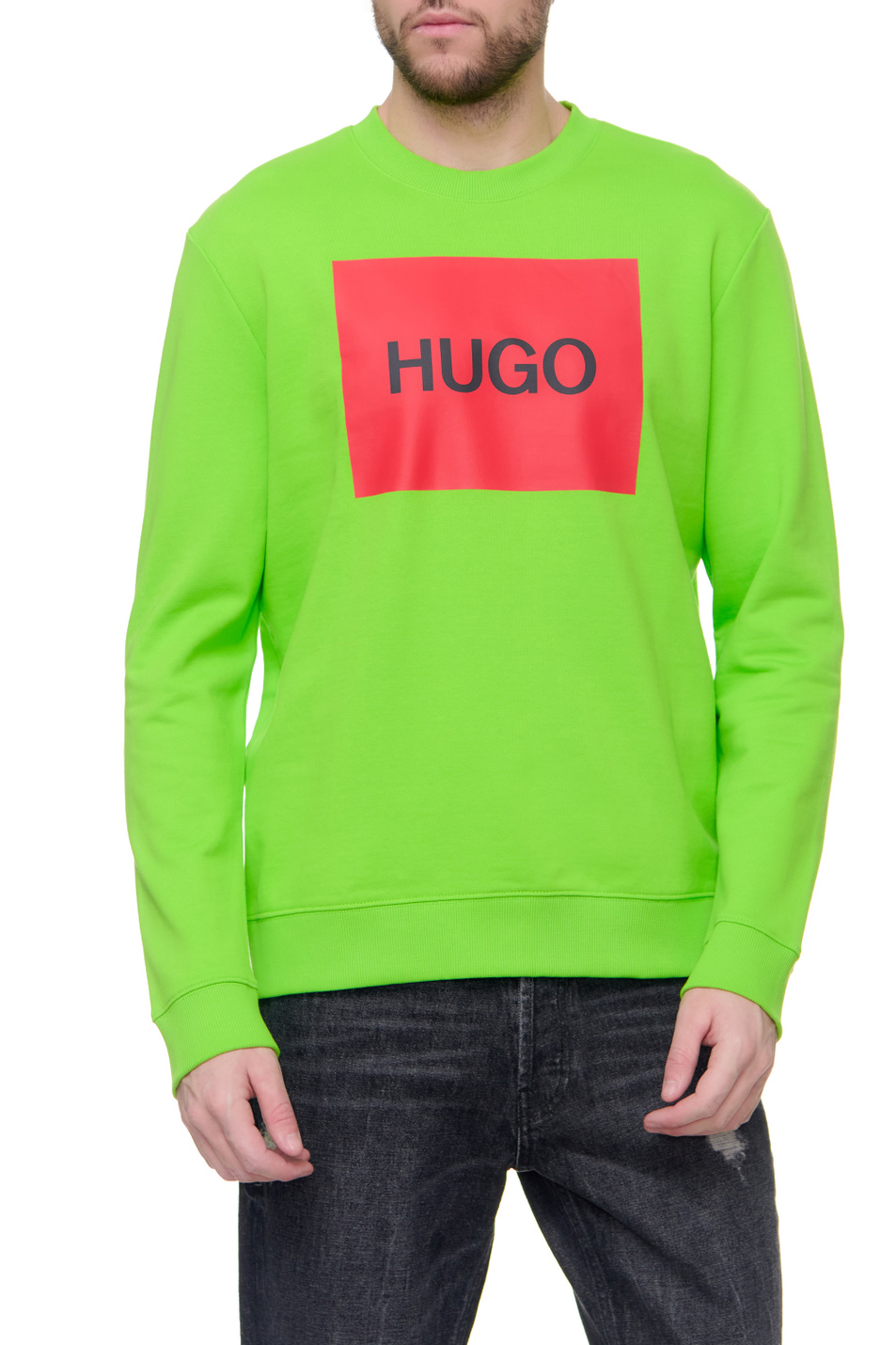 HUGO Свитшот с круглым вырезом и логотипом (цвет ), артикул 50463314 | Фото 1