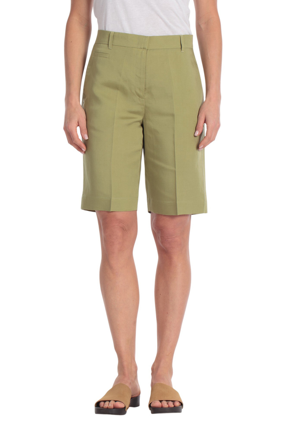 Женский Gerry Weber Шорты-бермуды однотонные (цвет ), артикул N67202 | Фото 1