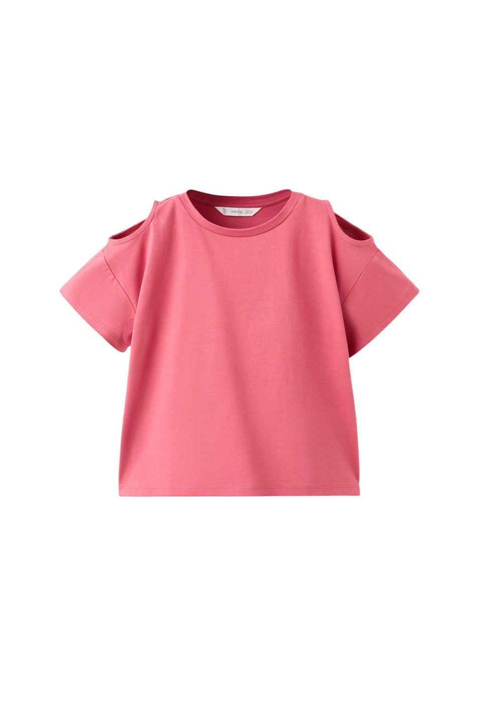 Девочкам Mango Kids Футболка CUTOUT из хлопка (цвет ), артикул 27096734 | Фото 1