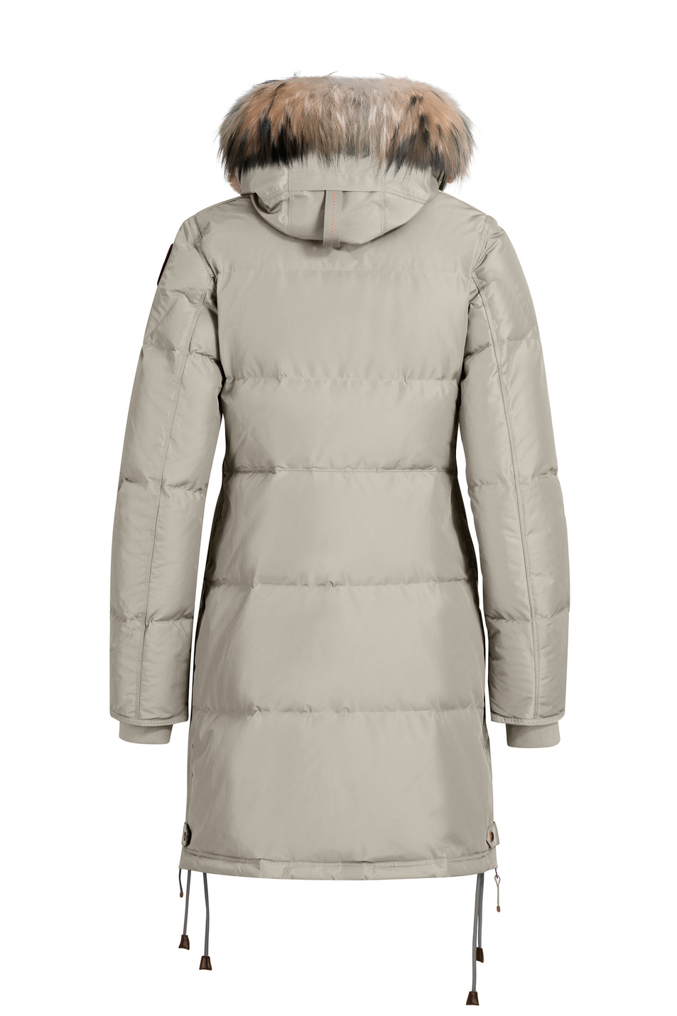 Пальто LONG BEAR с наполнителем из утиного пуха и пера со съемным капюшоном с мехом енота|Основной цвет:Бежевый Женский Parajumpers Пальто LONG BEAR с наполнителем из утиного пуха и пера со съемным капюшоном с мехом енота (цвет ), артикул MA33 | Фото 3
