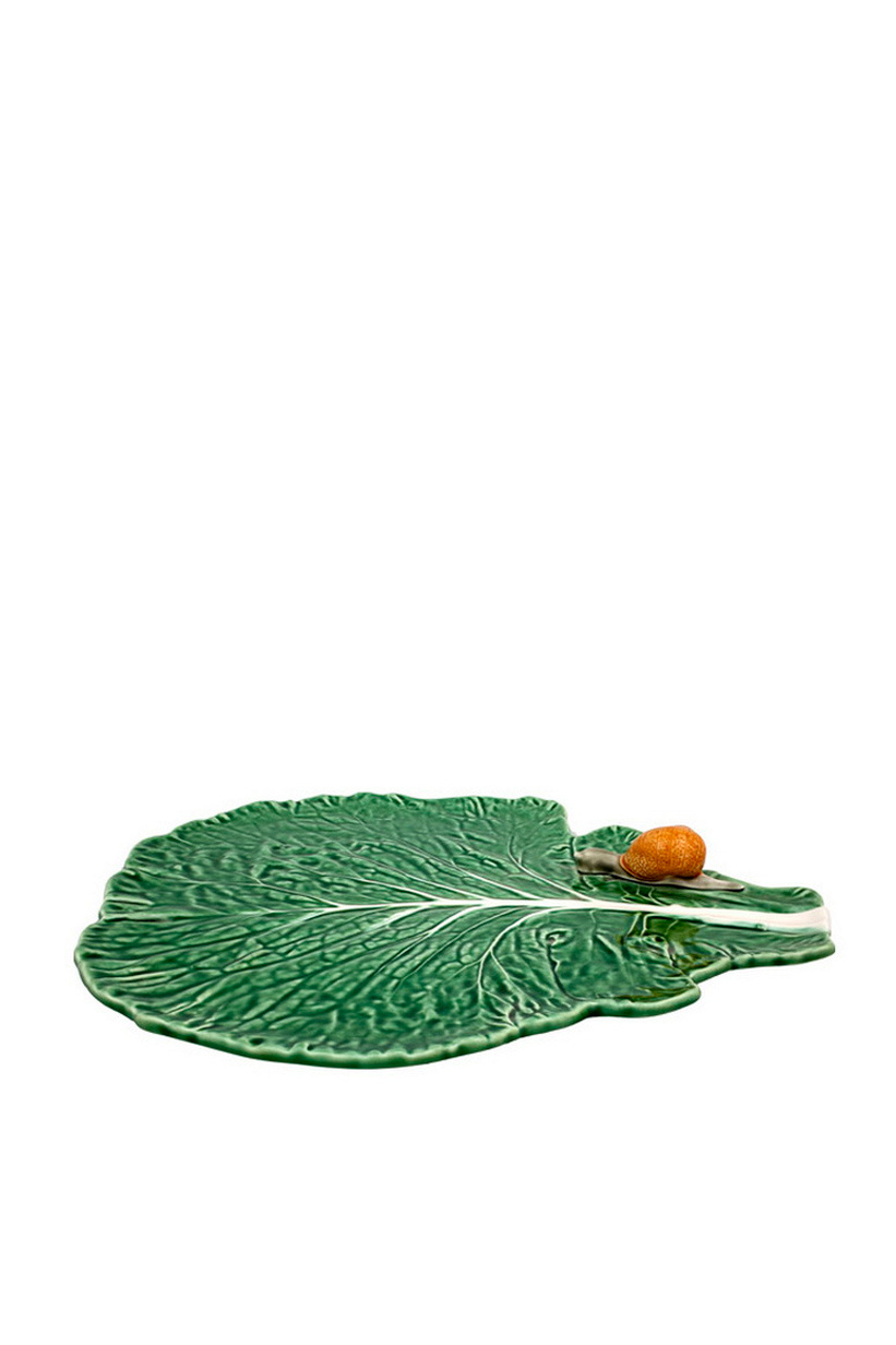 Блюдо "Лист с улиткой" Cabbage Natural 39,5 х 35,5 см|Основной цвет:Зеленый|Артикул:65014783 | Фото 1