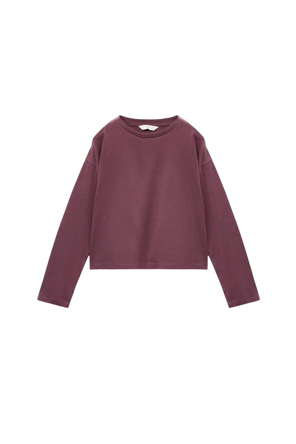 Джемпер CUTOUT из хлопка|Основной цвет:Бордовый Девочкам Mango Kids Джемпер CUTOUT из хлопка (цвет ), артикул 17004430 | Фото 1