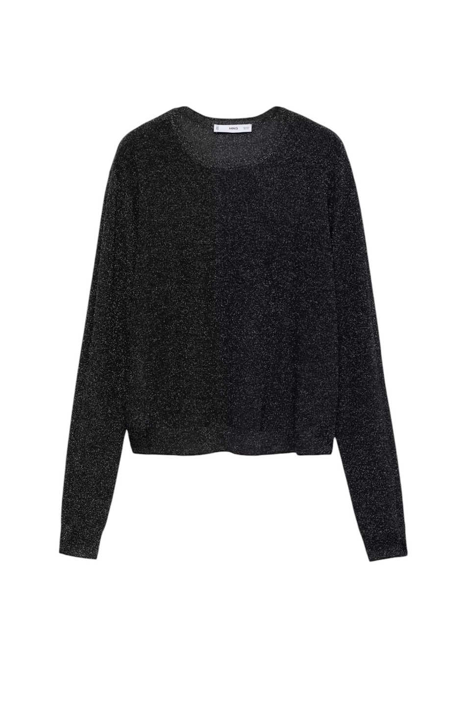 Джемпер KLONG с люрексом|Основной цвет:Черный Женский Mango Джемпер KLONG с люрексом (цвет ), артикул 77009244 | Фото 1