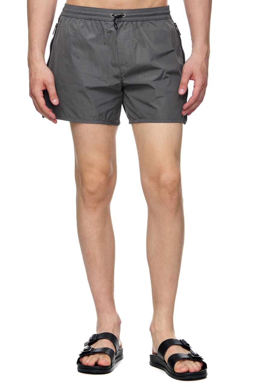 Однотонные шорты для плавания Dsquared2|Основной цвет:Серый|Артикул:D7B6Q4040 | Фото 1