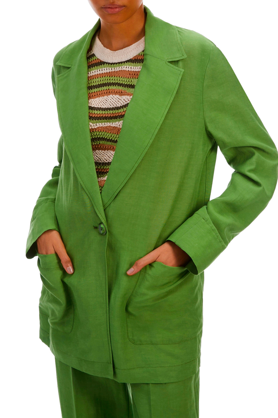 Женский Pennyblack Пиджак MOSCA из смесового льна (цвет ), артикул 2411041033 | Фото 3