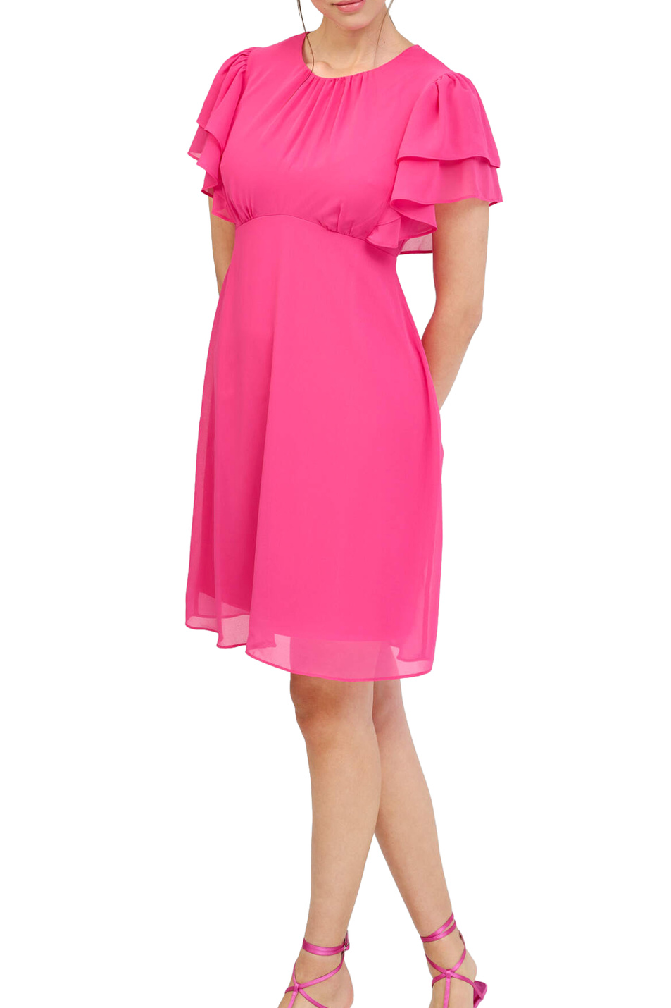 Orsay Однотонное шифоновое платье (цвет ), артикул 470234 | Фото 2
