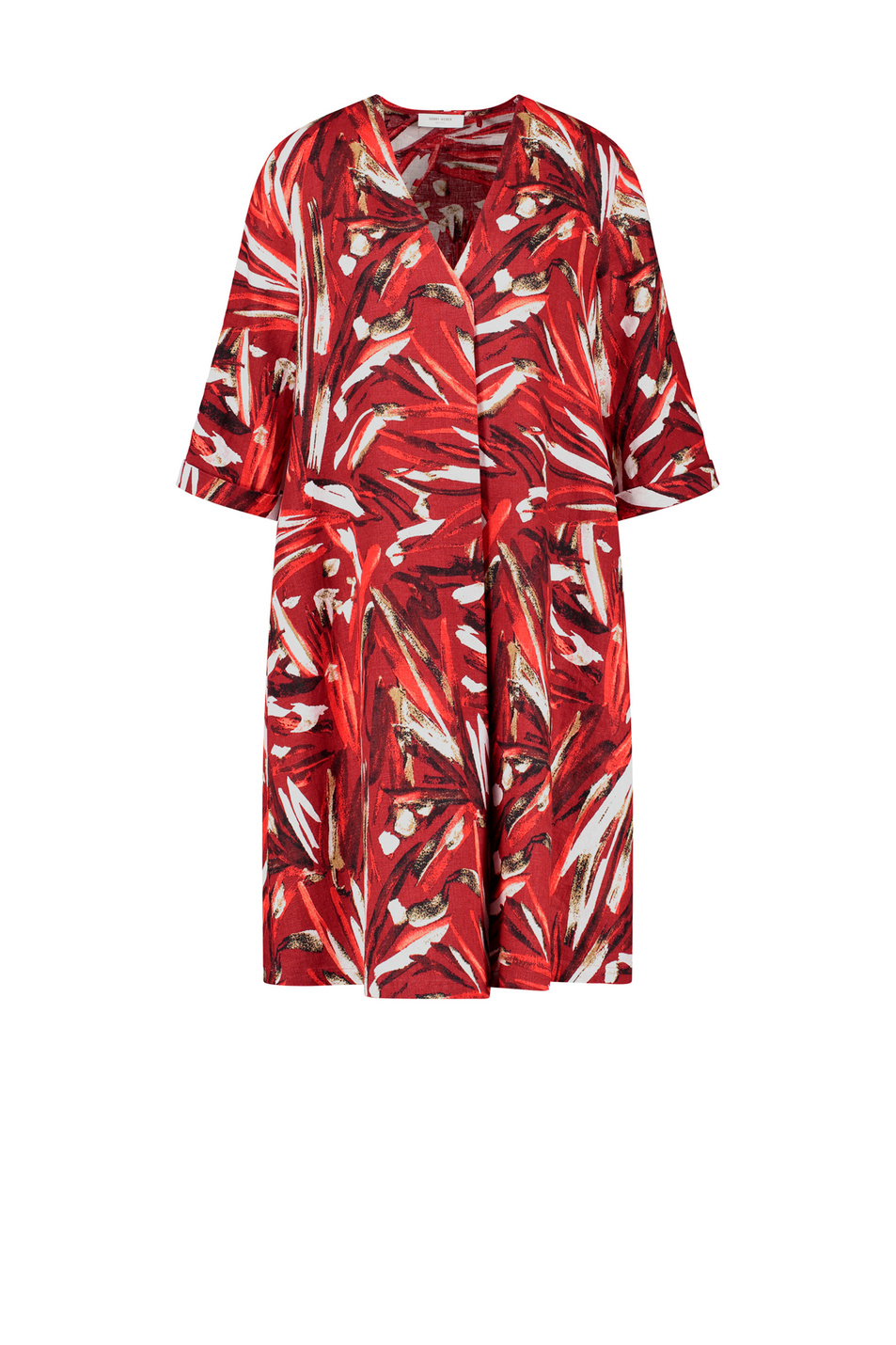 Женский Gerry Weber Льняное платье с принтом (цвет ), артикул 685006-66226 | Фото 1
