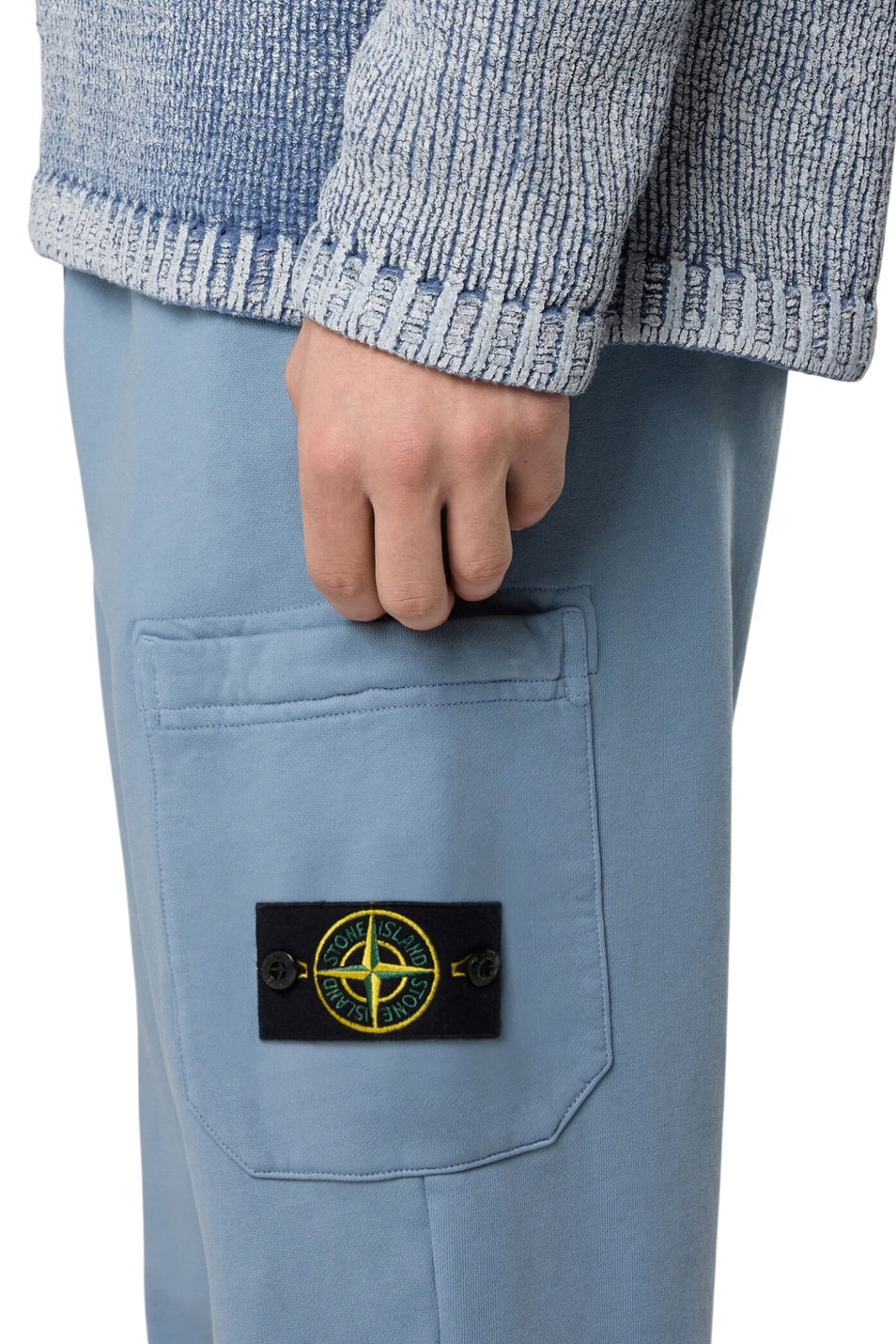 Мужской Stone Island Брюки из хлопкового флиса (цвет ), артикул L1S156200010-S0051 | Фото 5