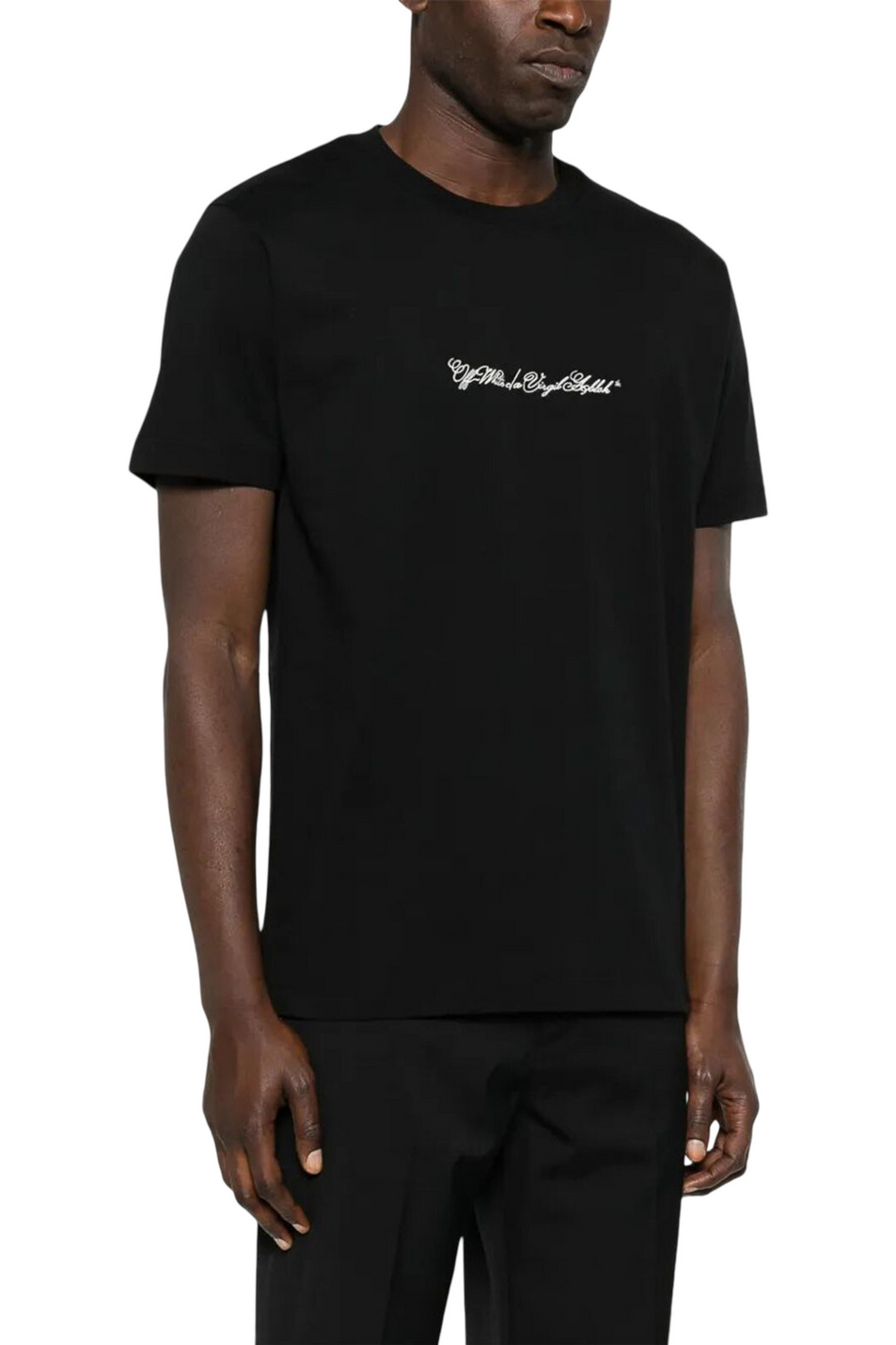 Мужской Off-White Футболка Script Arrow с вышивкой (цвет ), артикул OMAA027S26JER0020001 | Фото 3