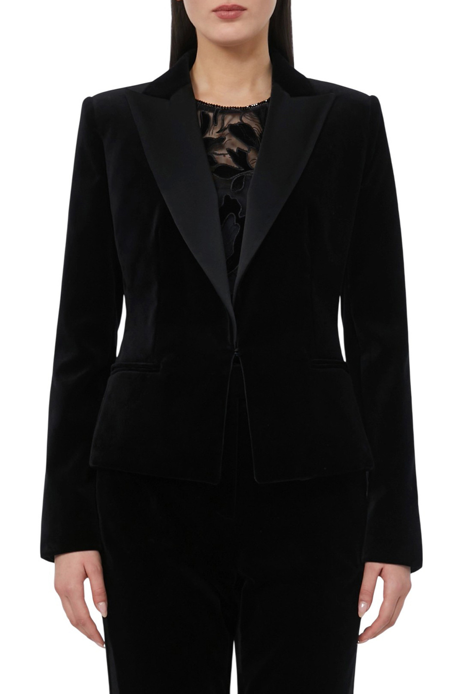 Женский Max Mara Пиджак EOLIE с атласными лацканами (цвет ), артикул 2526046014 | Фото 3