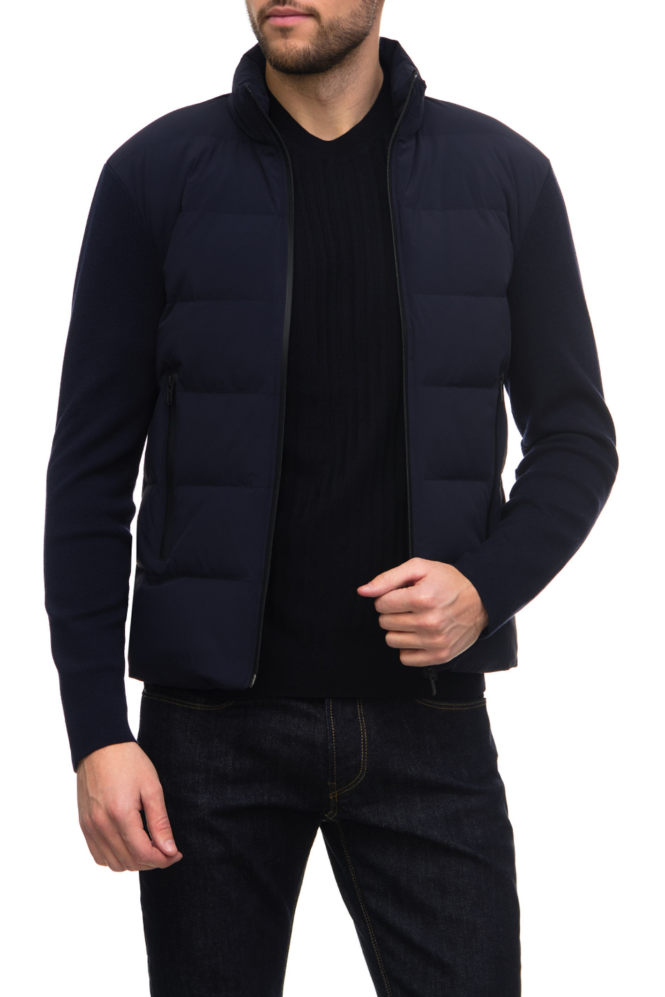 Мужской Emporio Armani Куртка с трикотажными рукавами (цвет ), артикул 6L1BS1-1NNTZ | Фото 3