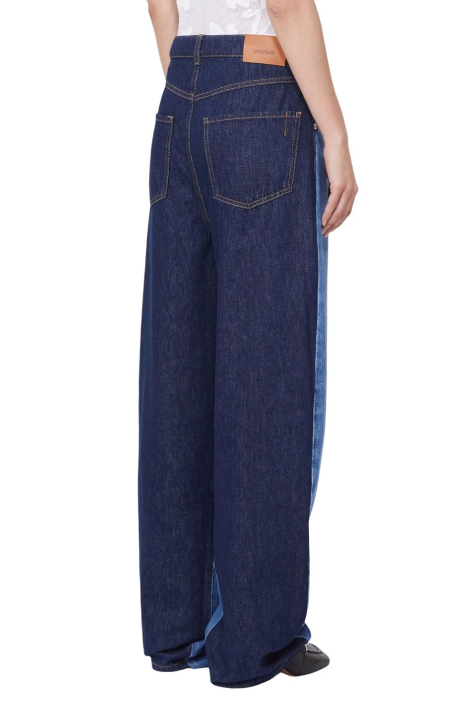 Женский Sportmax Джинсы QUARTO комбинированные (цвет ), артикул 2612181032 | Фото 4