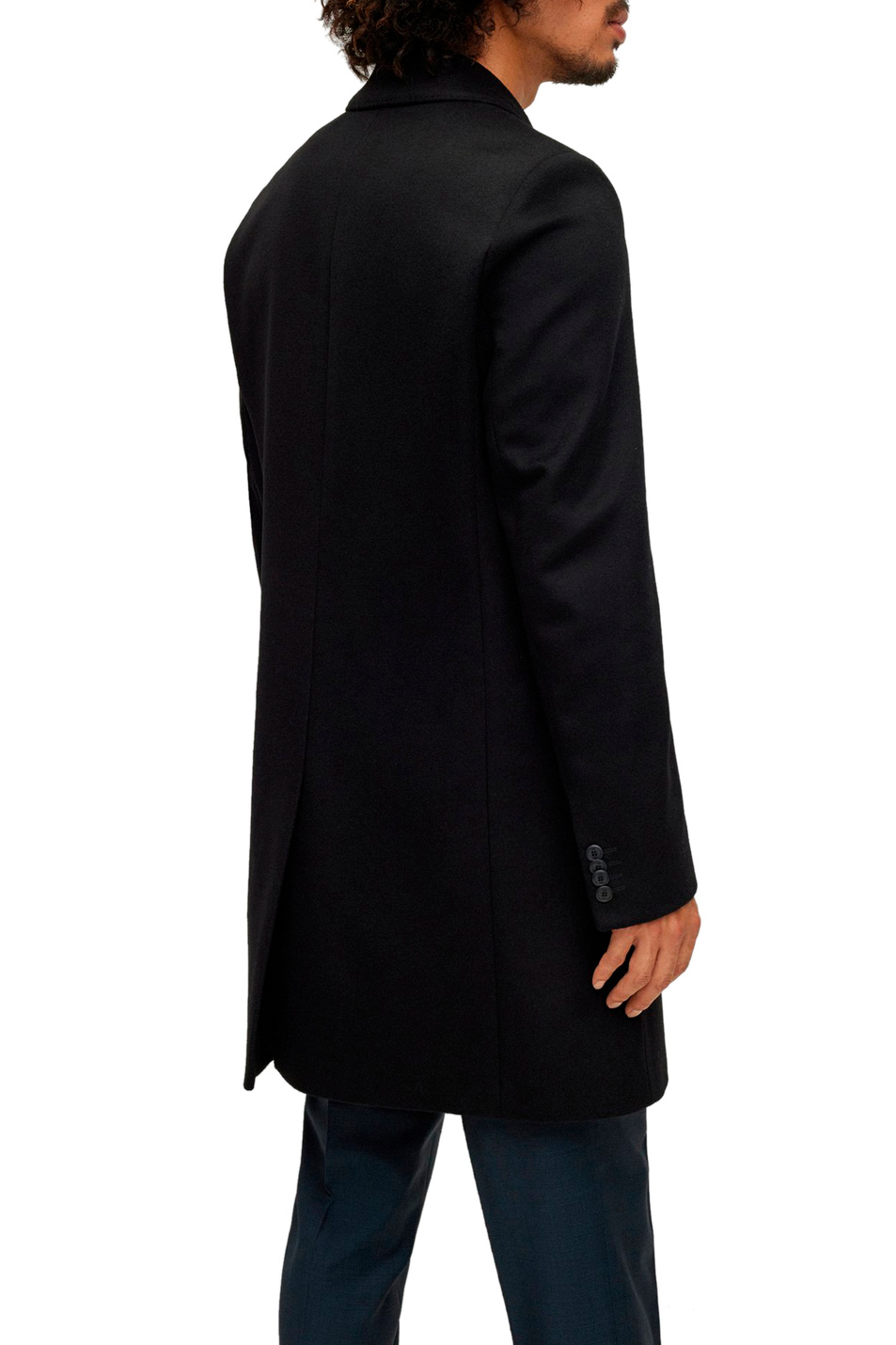 Мужской HUGO Пальто однобортное из смесовой шерсти (цвет ), артикул 50476672 | Фото 3