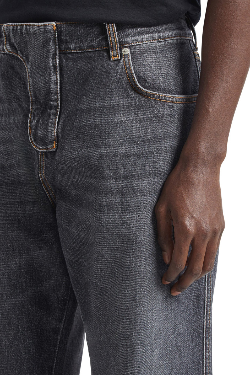 Мужской Balmain Джинсы из хлопка (цвет ), артикул FH0MI100DF98 | Фото 5