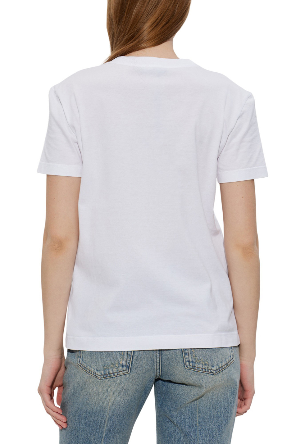 Женский Dolce & Gabbana Футболка из хлопка (цвет ), артикул F8V42Z-GDDL7 | Фото 4