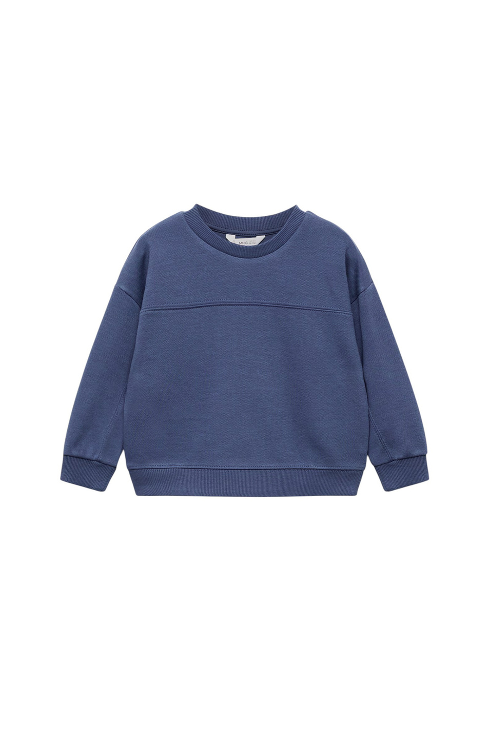 Свитшот PIQUESET из хлопка|Основной цвет:Синий Мальчикам Mango Kids Свитшот PIQUESET из хлопка (цвет ), артикул 17034428 | Фото 1