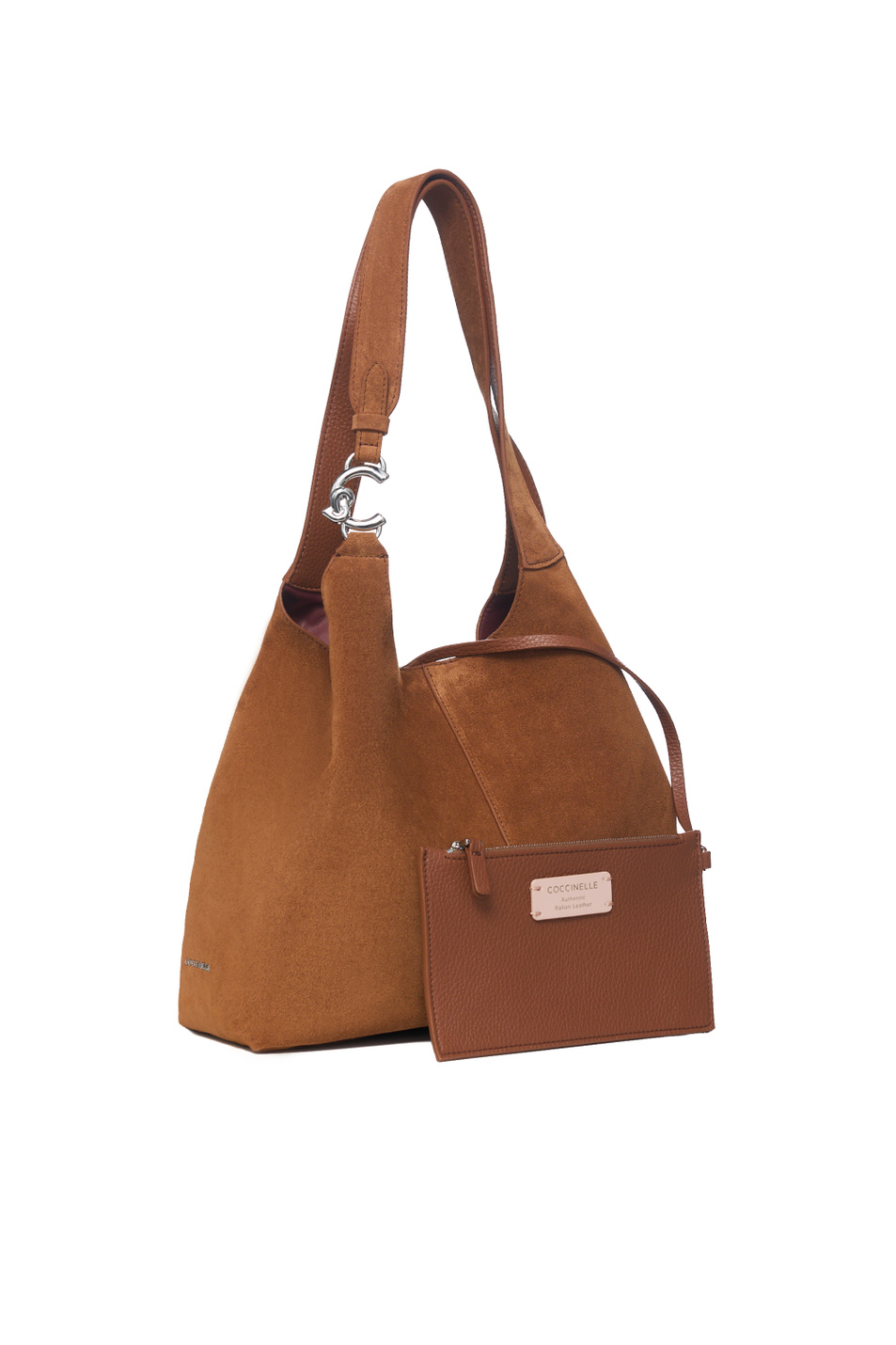 Женский Coccinelle Сумка C-EASY из натуральной замши (цвет ), артикул E1THE110201 | Фото 4