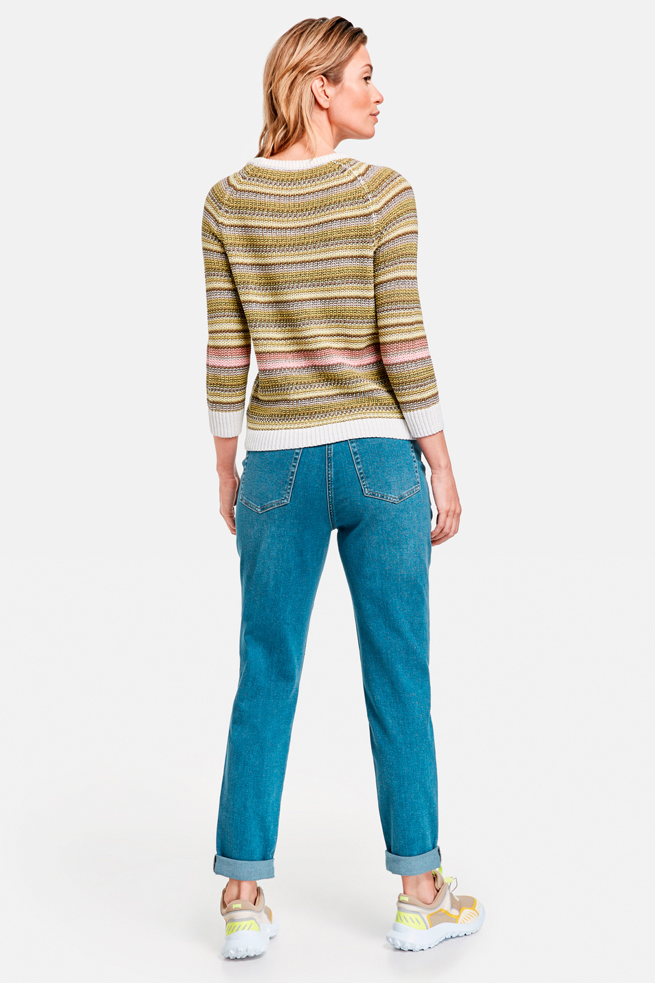 Gerry Weber Джинсы с завышенной талией и винтажными потертостями (цвет ), артикул 422039-67614-Modern Fit | Фото 5