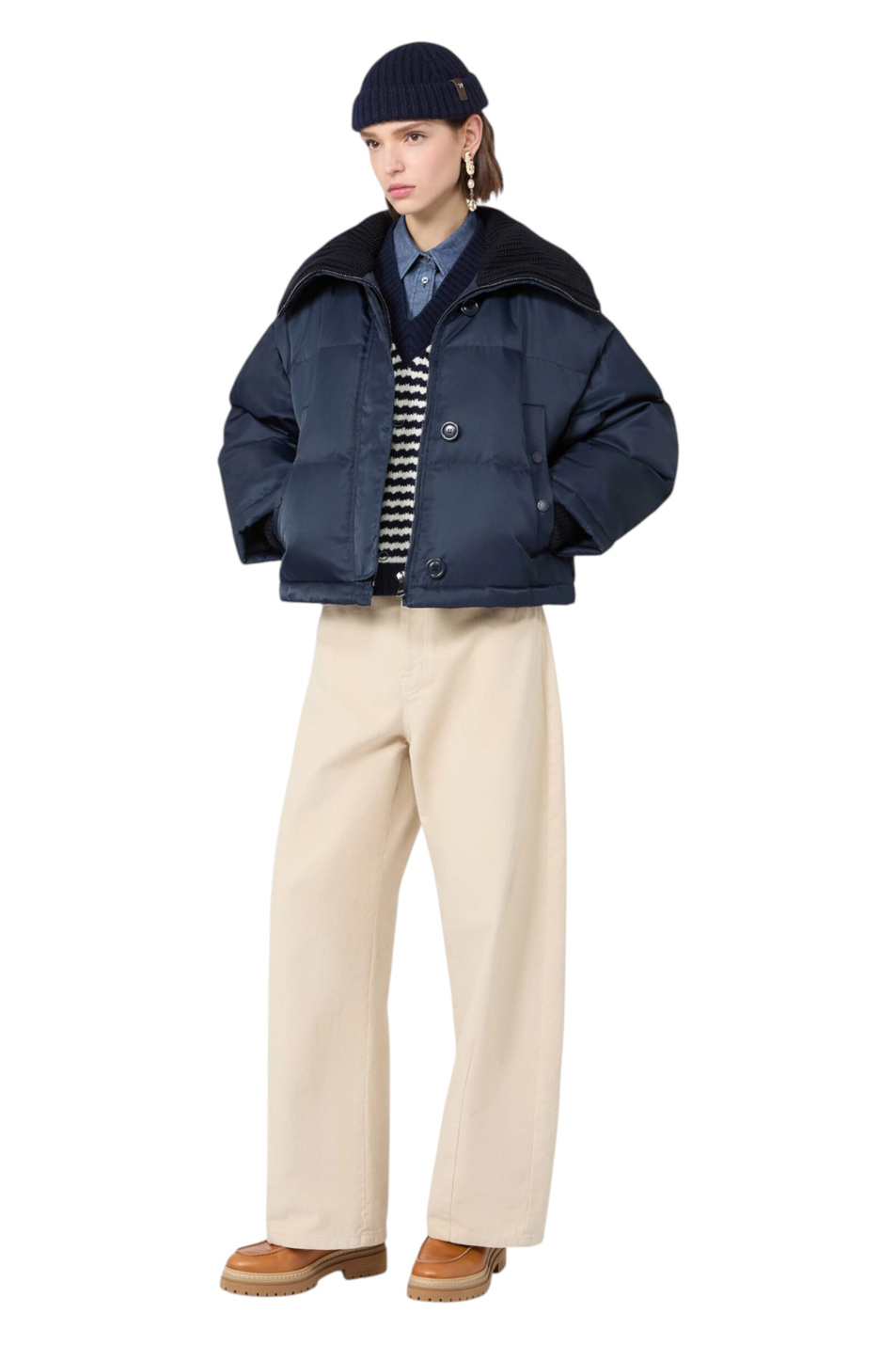Женский Weekend Max Mara Джинсы ORDINE из хлопка (цвет ), артикул 2625136072 | Фото 2