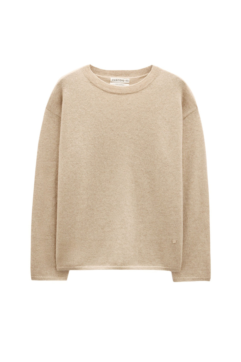 Джемпер из кашемира|Основной цвет:Бежевый Женский Parfois Джемпер из кашемира (цвет ), артикул 239686 | Фото 1