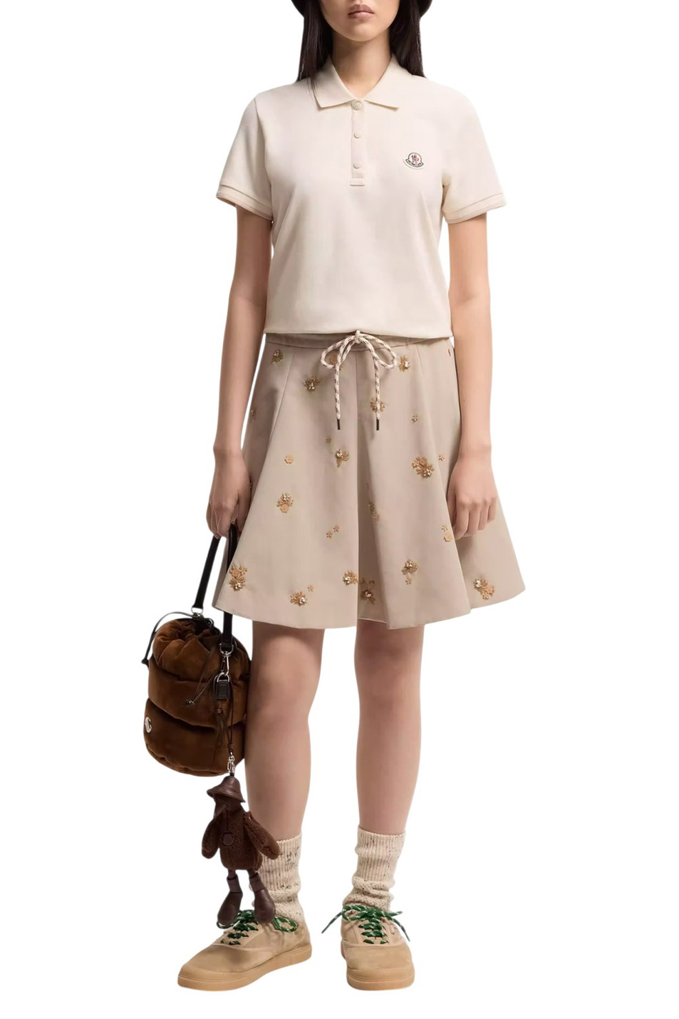 Женский Moncler Поло из хлопка (цвет ), артикул L10938A00004-84720 | Фото 2