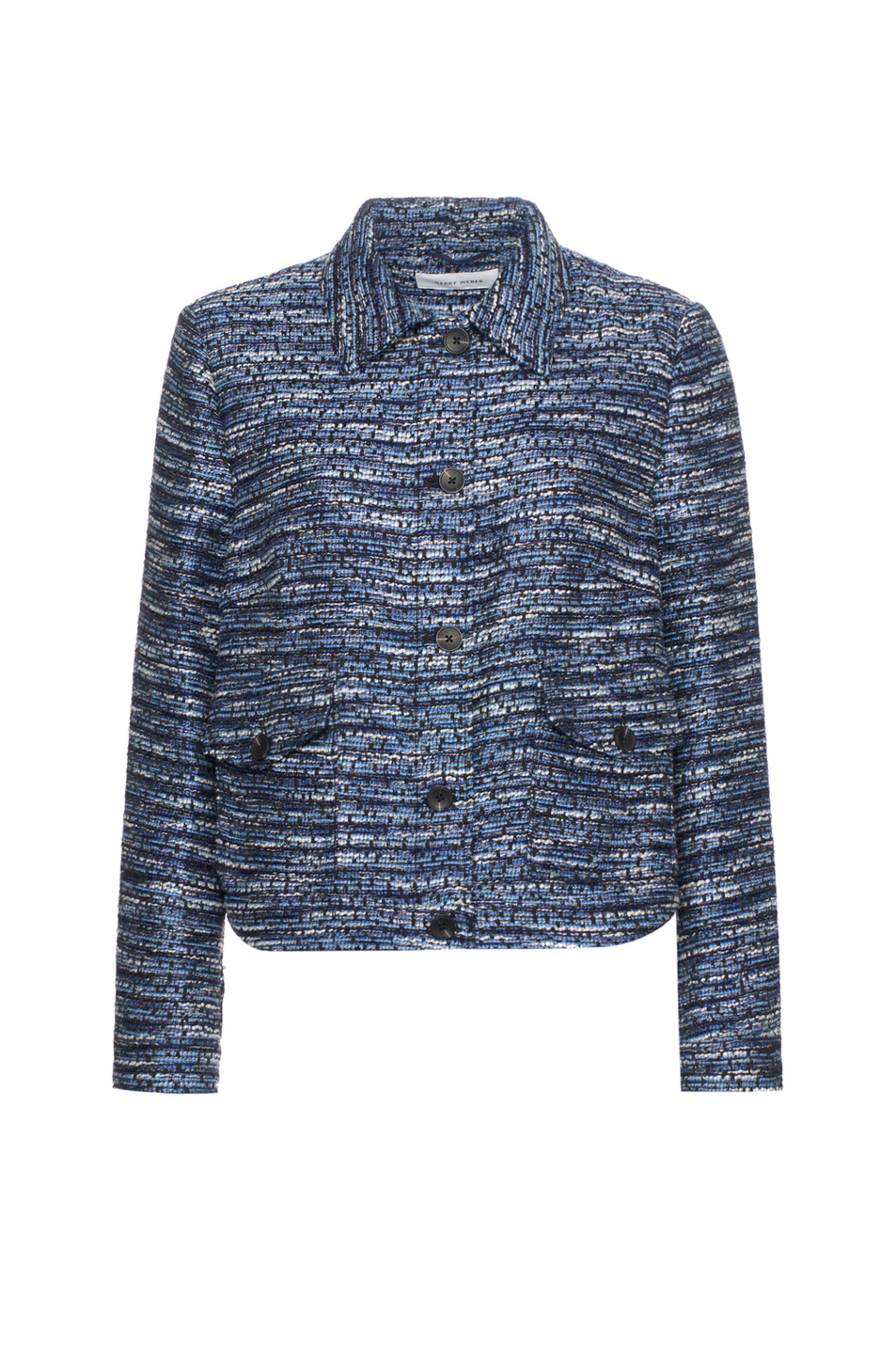 Жакет твидовый|Основной цвет:Синий Женский Gerry Weber Жакет твидовый (цвет ), артикул 130026-52022 | Фото 1