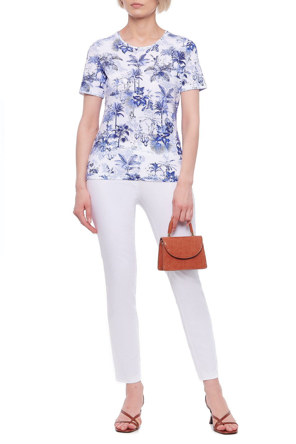 Женский Gerry Weber Футболка из натурального хлопка с принтом (цвет ), артикул 270172-44076 | Фото 3