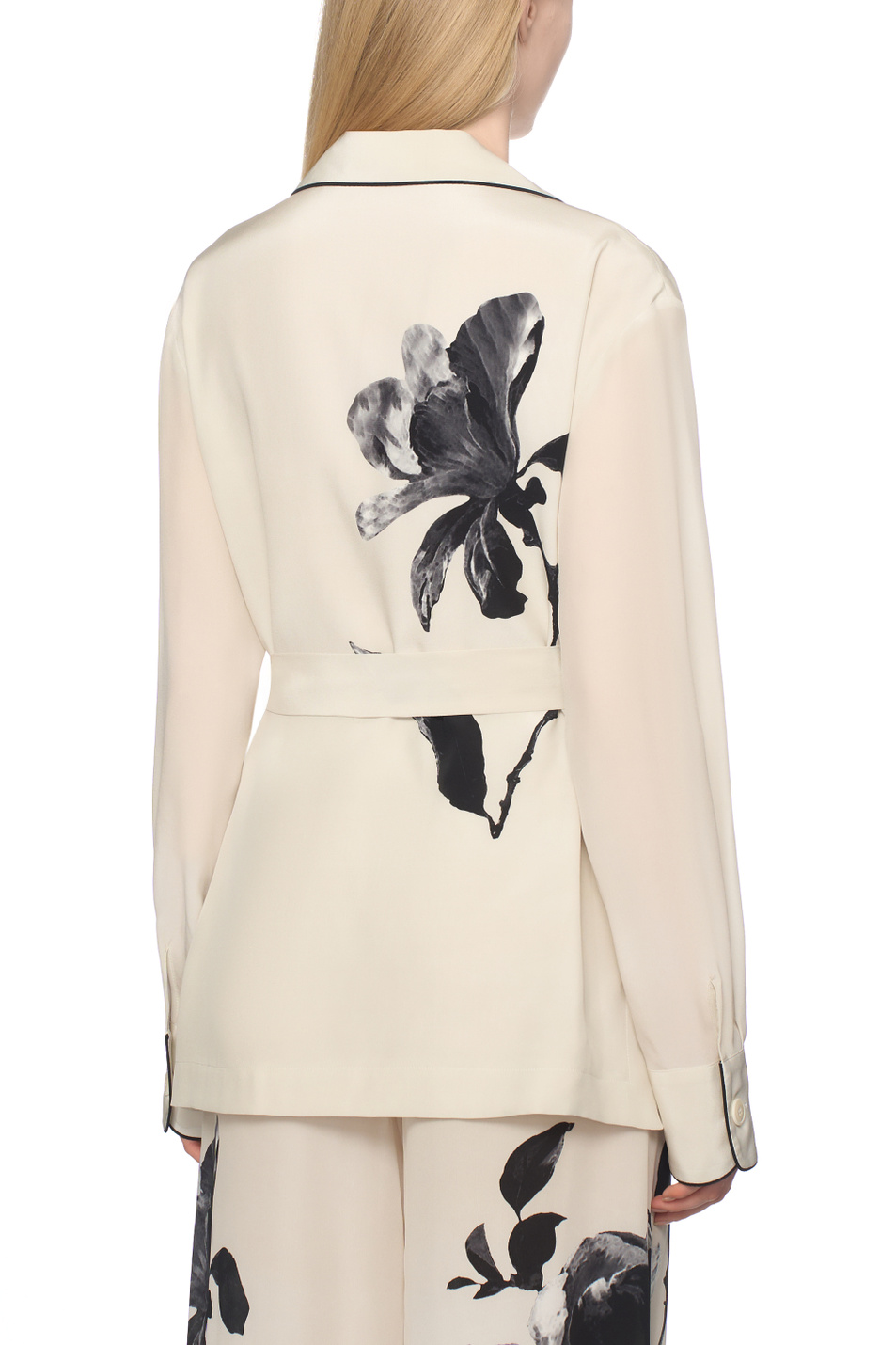 Женский ERMANNO SCERVINO Блузка из шелка с принтом (цвет ), артикул D482I353BYBQ | Фото 5