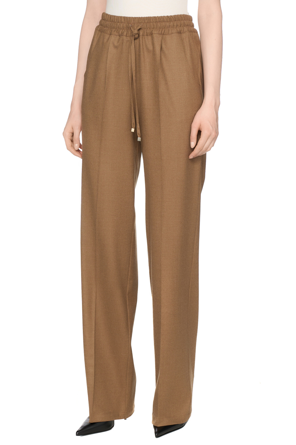 Брюки из шерсти|Основной цвет:Коричневый Женский Kiton Брюки из шерсти (цвет ), артикул D48122K0559G09000 | Фото 4