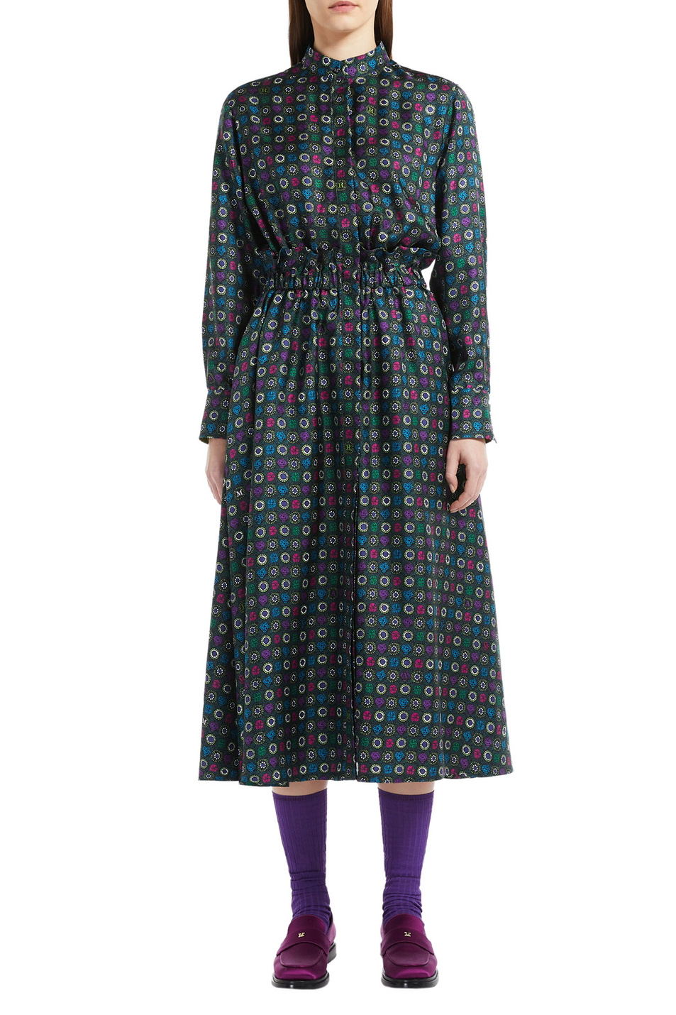 Max Mara Платье DYSER из набивного шелкового твила (цвет ), артикул 12260923 | Фото 3