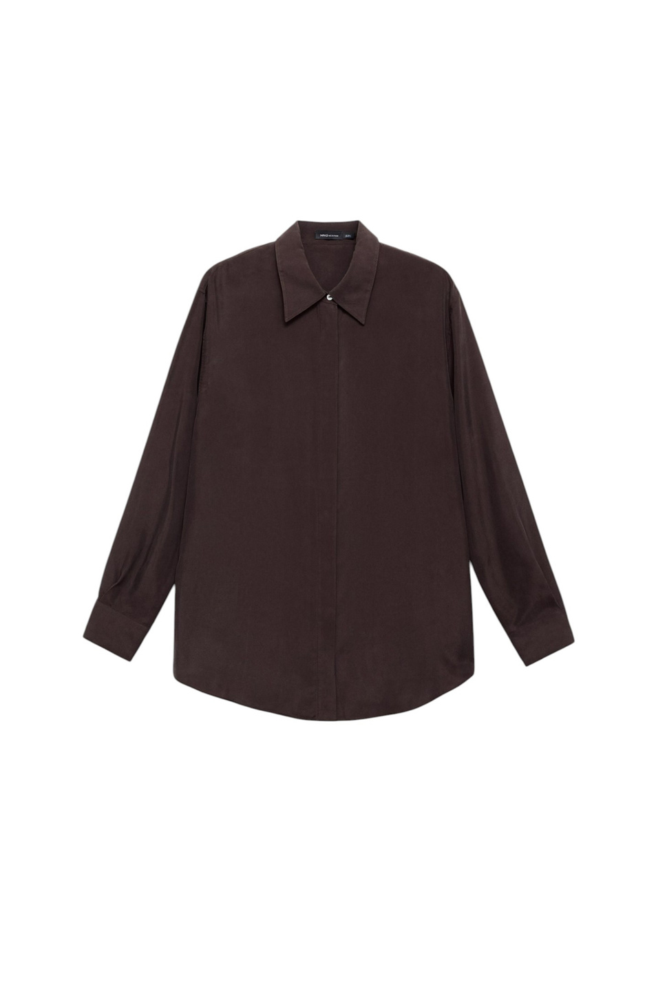 Женский Mango Рубашка WOOD из шелка (цвет ), артикул 17036351 | Фото 1