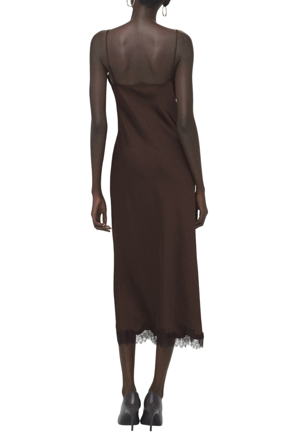 Женский Mango Платье SILVER с кружевом (цвет ), артикул 27091533 | Фото 3