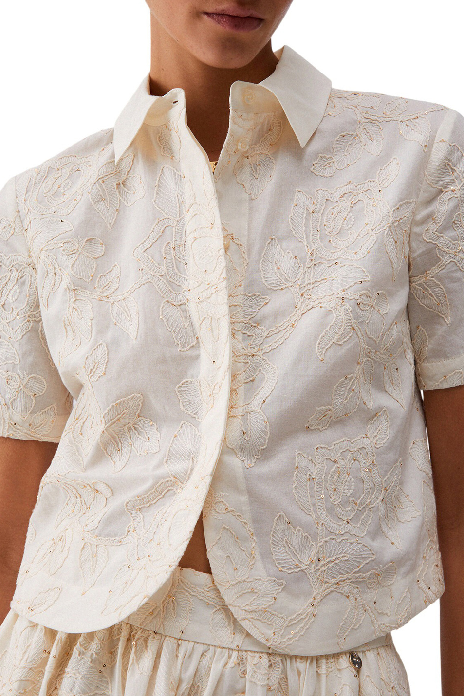 Женский Liu Jo Блузка с вышивкой (цвет ), артикул WA6508T472A | Фото 5