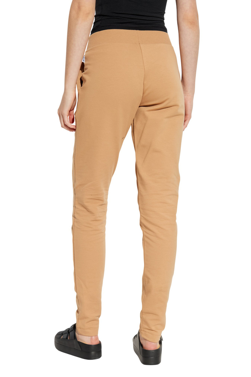 Женский Moschino Брюки из эластичного хлопка с логотипом (цвет ), артикул A6805-4413 | Фото 4