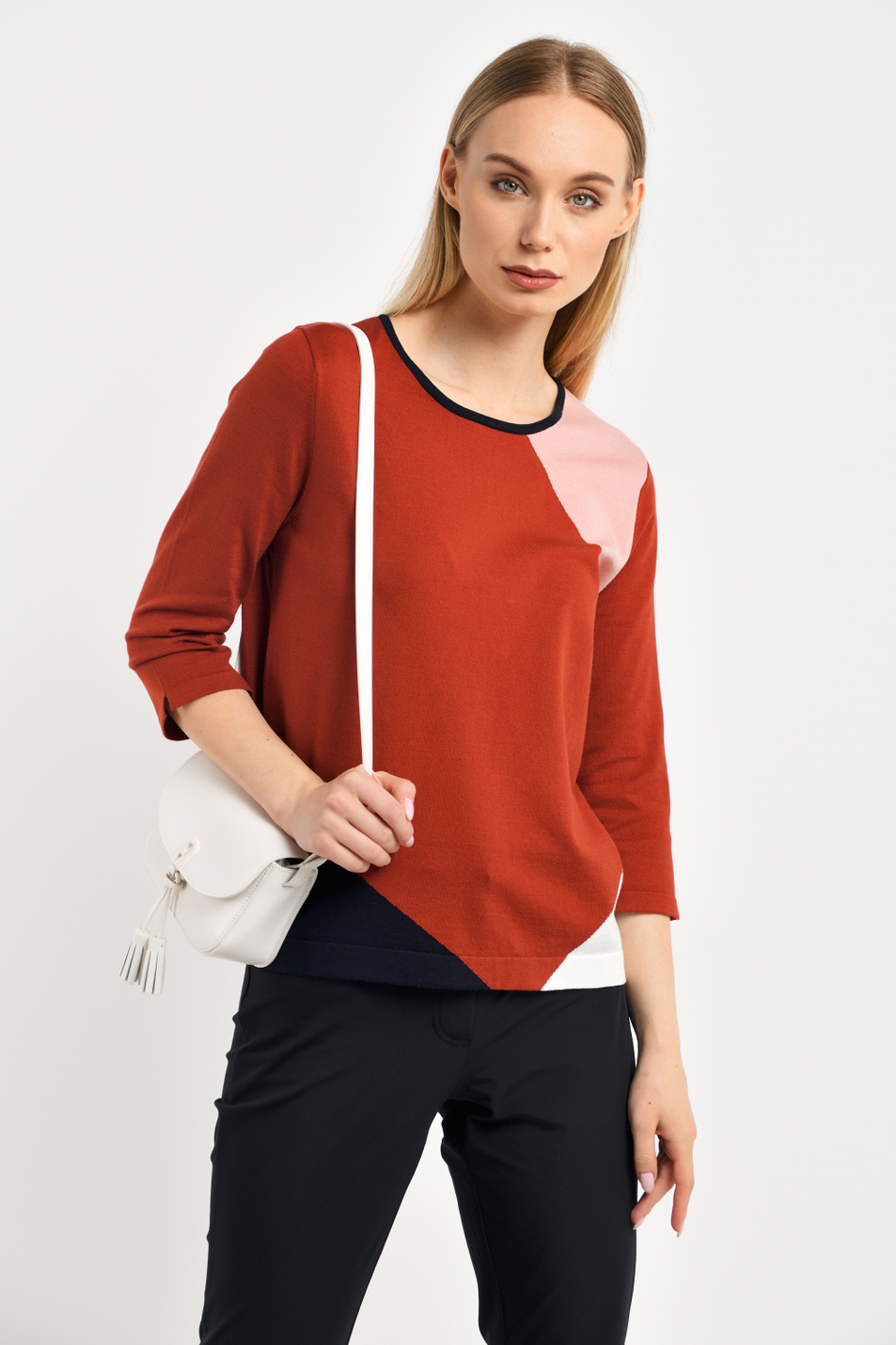 Женский Gerry Weber Джемпер из смесового хлопка (цвет ), артикул 471011-35709 | Фото 1