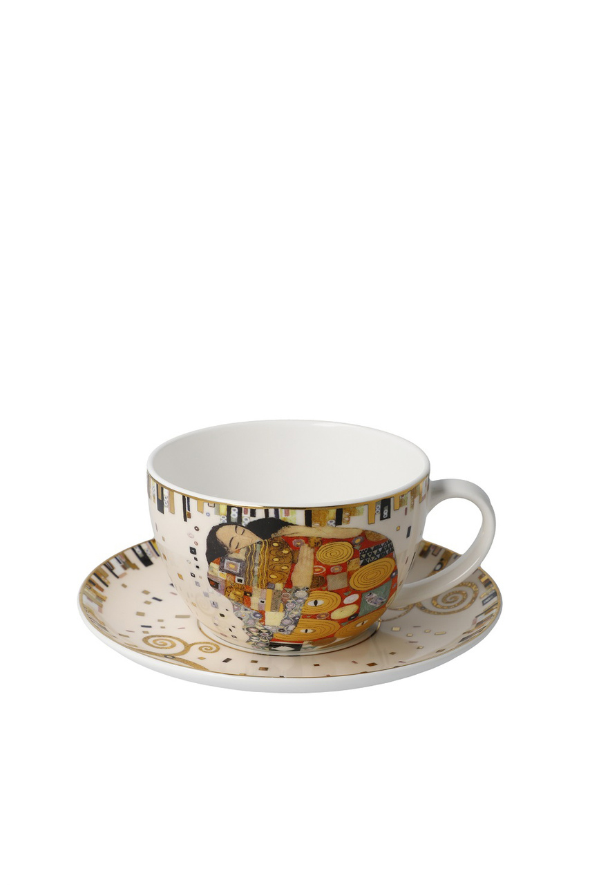Чашка для капучино с блюдцем «Свершение», 250 мл|Основной цвет:Разноцветный|Артикул:67-012-54-1 | Фото 1