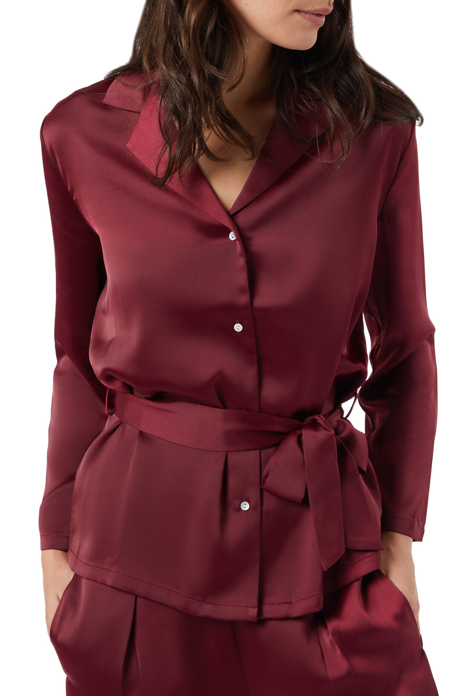 Женский Etam Пижамная рубашка MERY с поясом (цвет ), артикул 6531098 | Фото 1