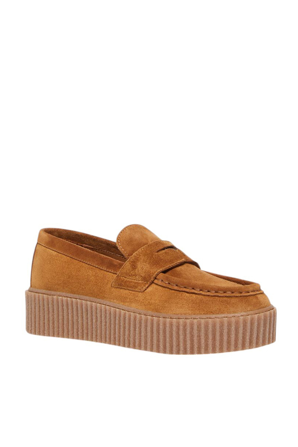 Женский Weekend Max Mara Лоферы KAPOKLOAFER из натуральной замши (цвет ), артикул 2525526054 | Фото 3
