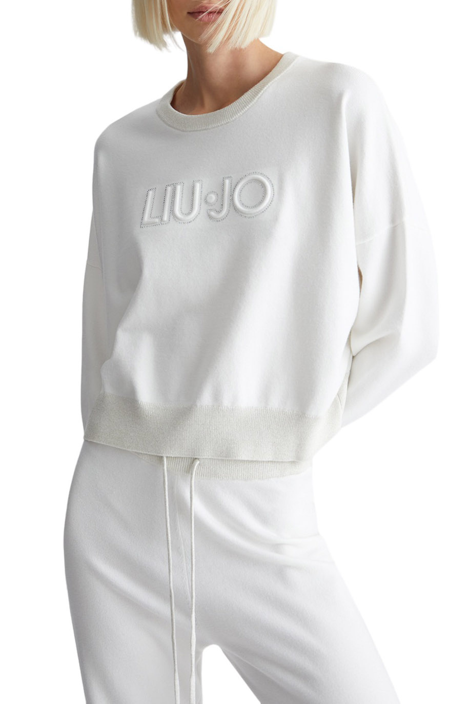 Женский Liu Jo Джемпер с логотипом (цвет ), артикул TF3134MA63M | Фото 3