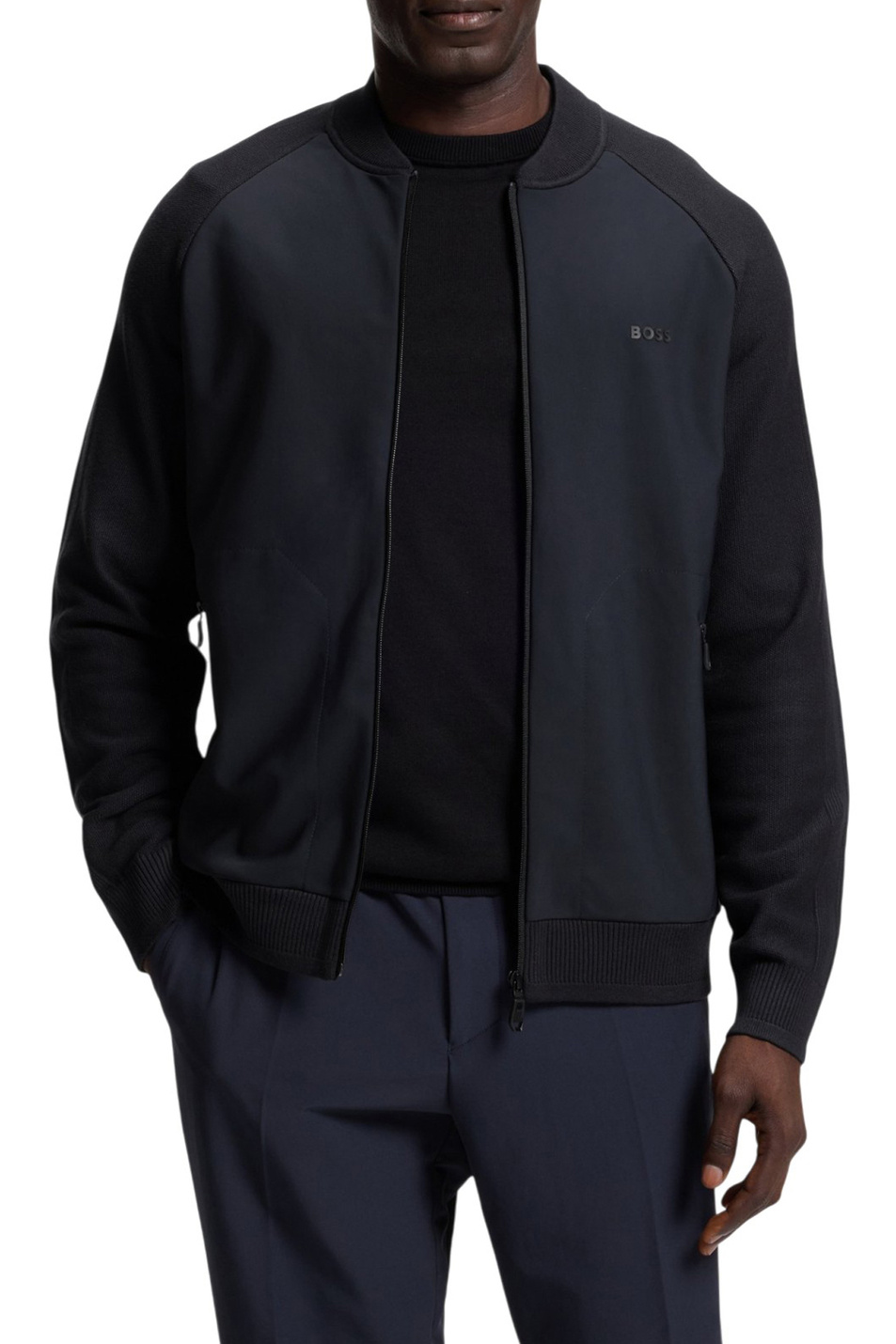 Мужской BOSS Бомбер Civic с логотипом (цвет ), артикул 50547490 | Фото 3