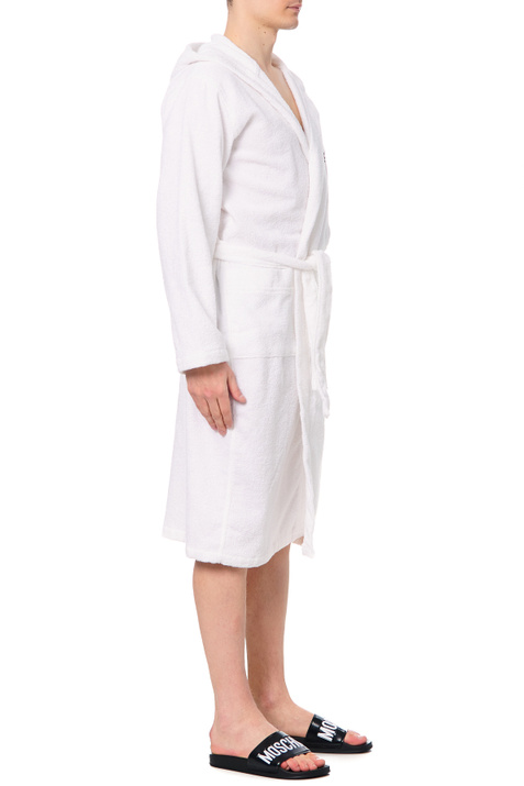 Moschino Махровый халат с фирменной вышивкой ( цвет), артикул A7302-5165 | Фото 3