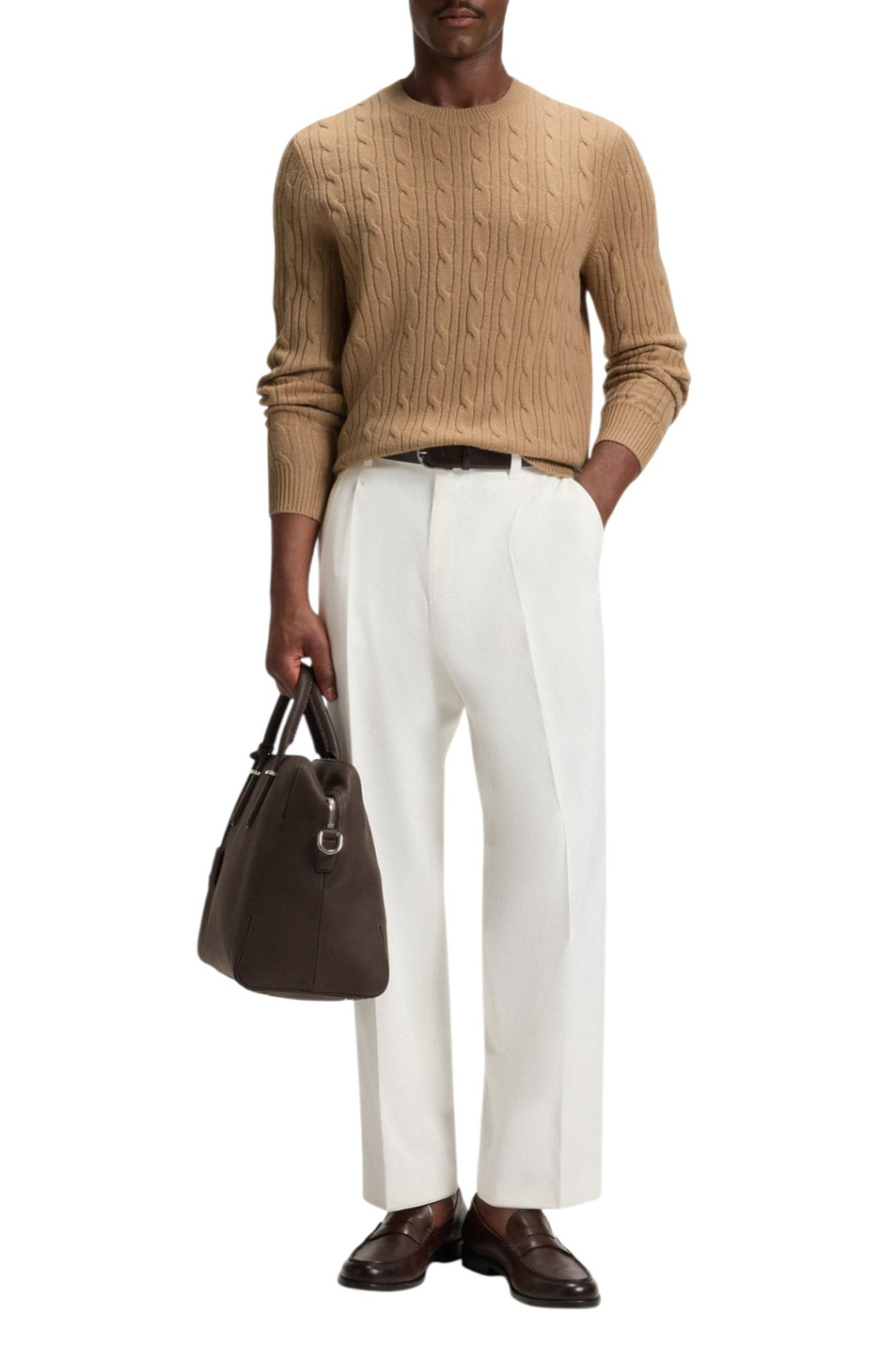 Мужской BOSS Джемпер Hetico из шерсти и кашемира (цвет ), артикул 50549975 | Фото 2