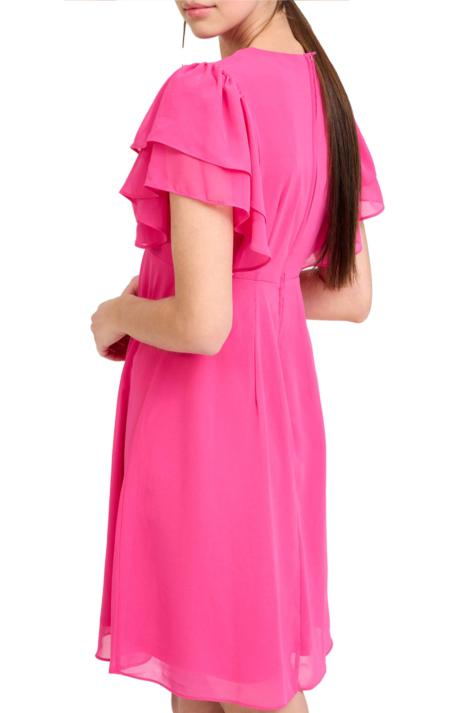 Orsay Однотонное шифоновое платье (цвет ), артикул 470234 | Фото 3