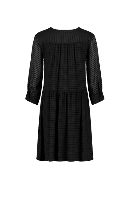 Платье-рубашка однотонное|Основной цвет:Черный|Артикул:380303-11008 | Фото 2
