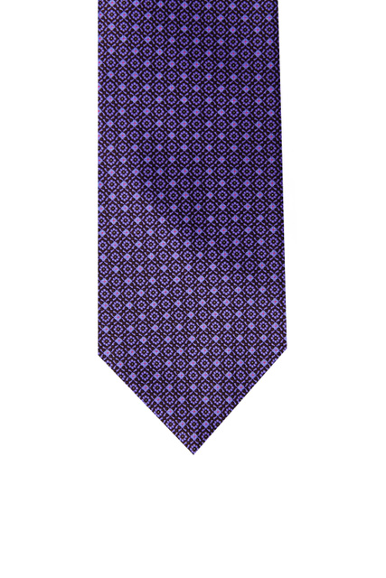 Галстук из чистого шелка|Основной цвет:Фиолетовый|Артикул:CH-21030 | Фото 2
