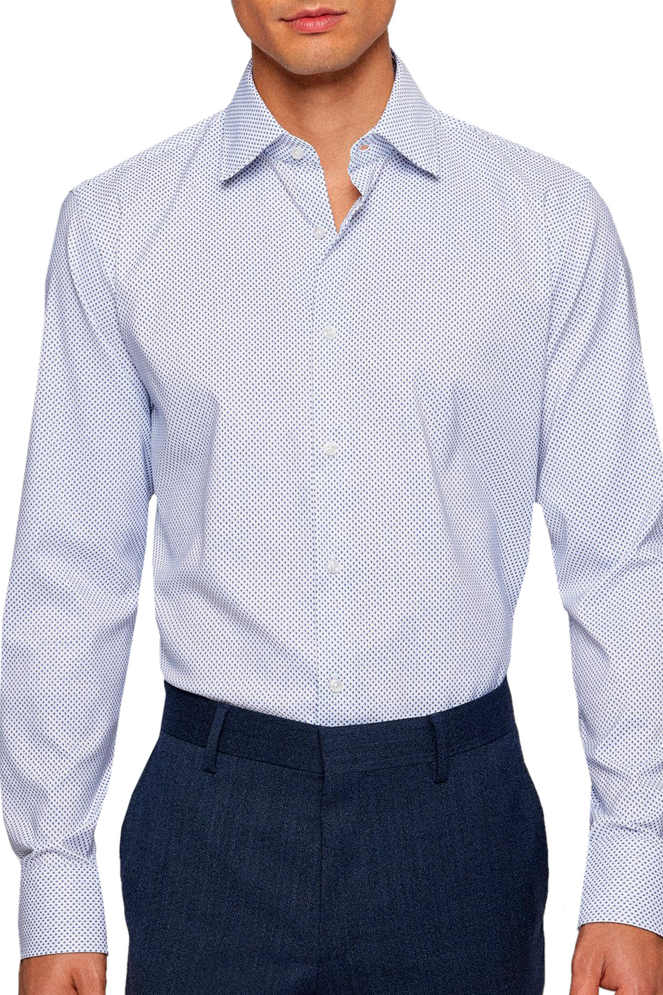BOSS Рубашка с микроузором (цвет ), артикул 50473321 | Фото 3