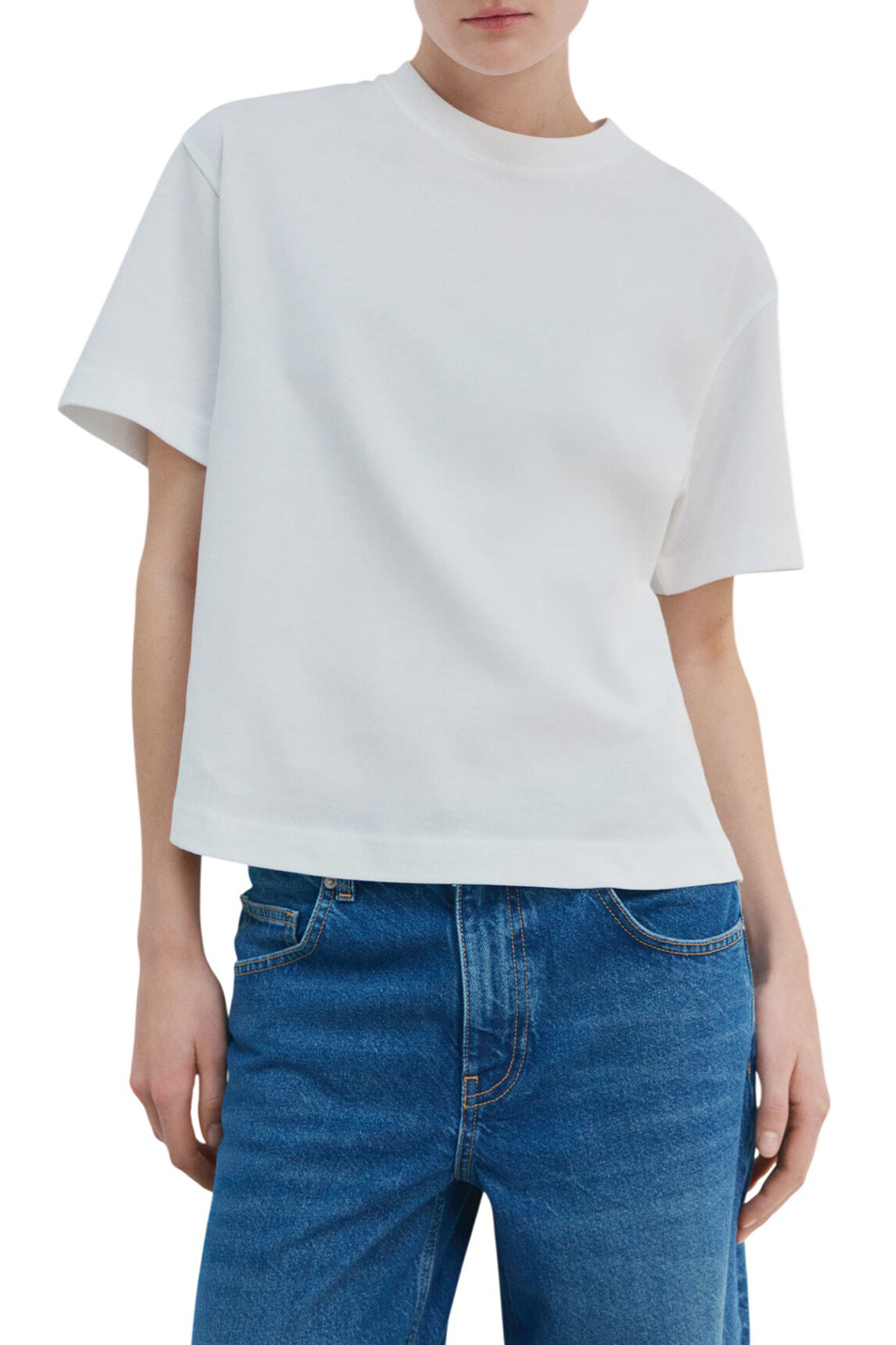 Женский Mango Футболка SITA из хлопка (цвет ), артикул 27065838 | Фото 3